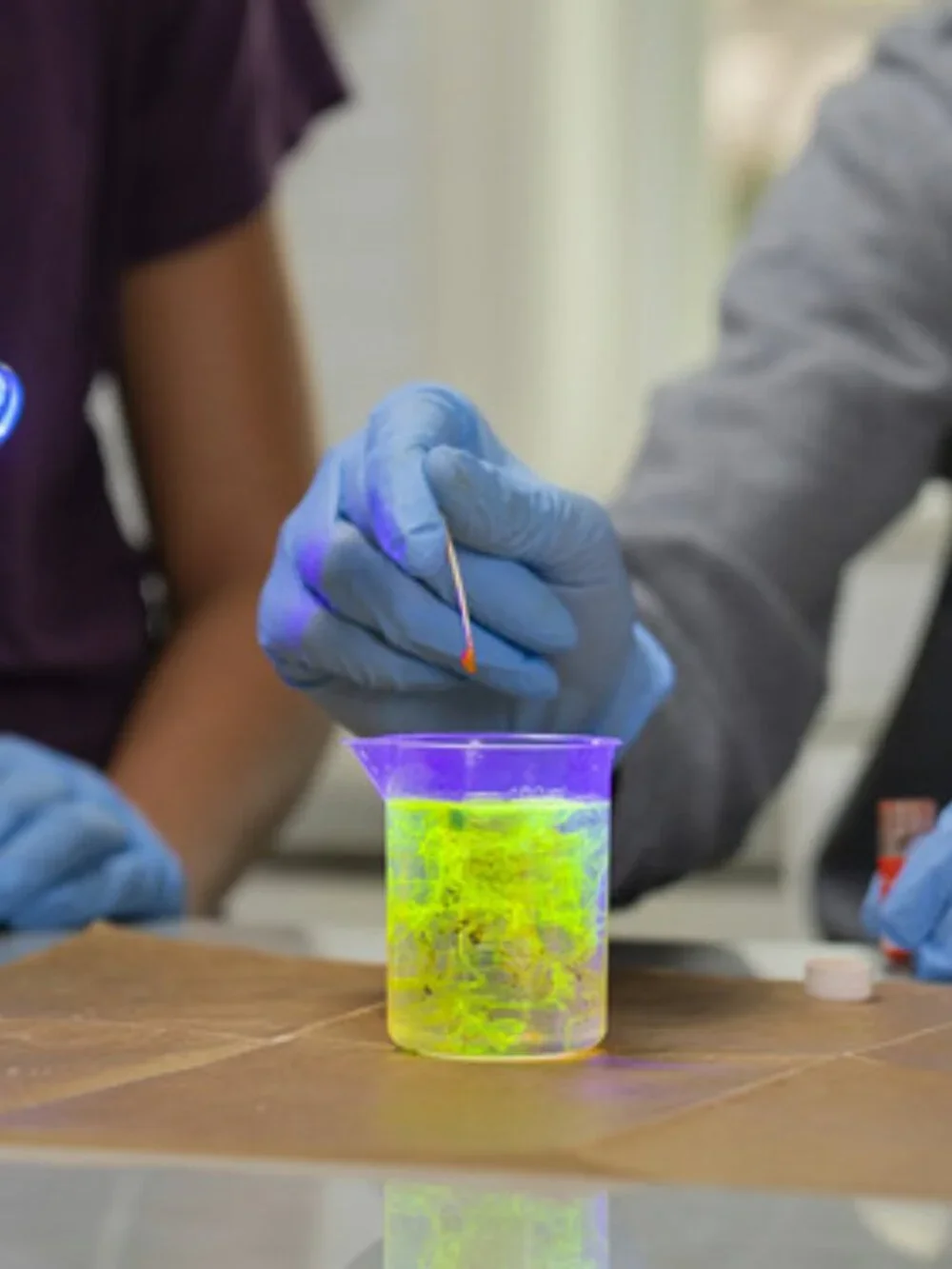 KiwiCo Glow Lab build kit. Recommended ages 14+